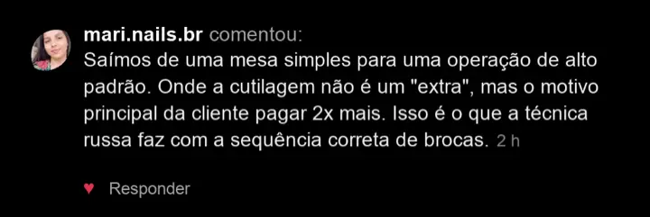 Depoimento de aluna