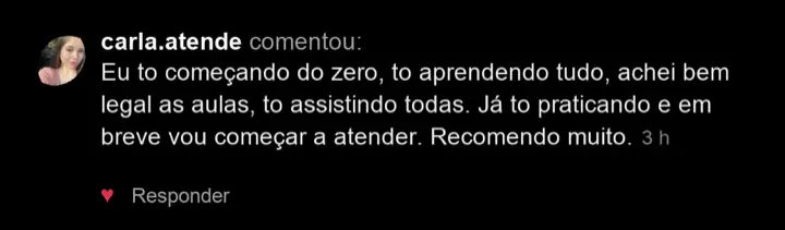 Depoimento de aluna