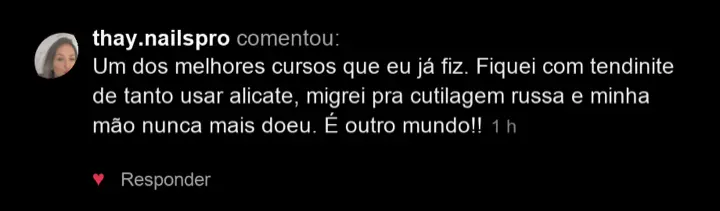 Depoimento de aluna