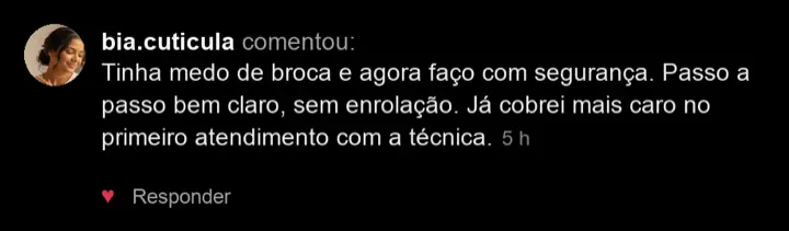 Depoimento de aluna